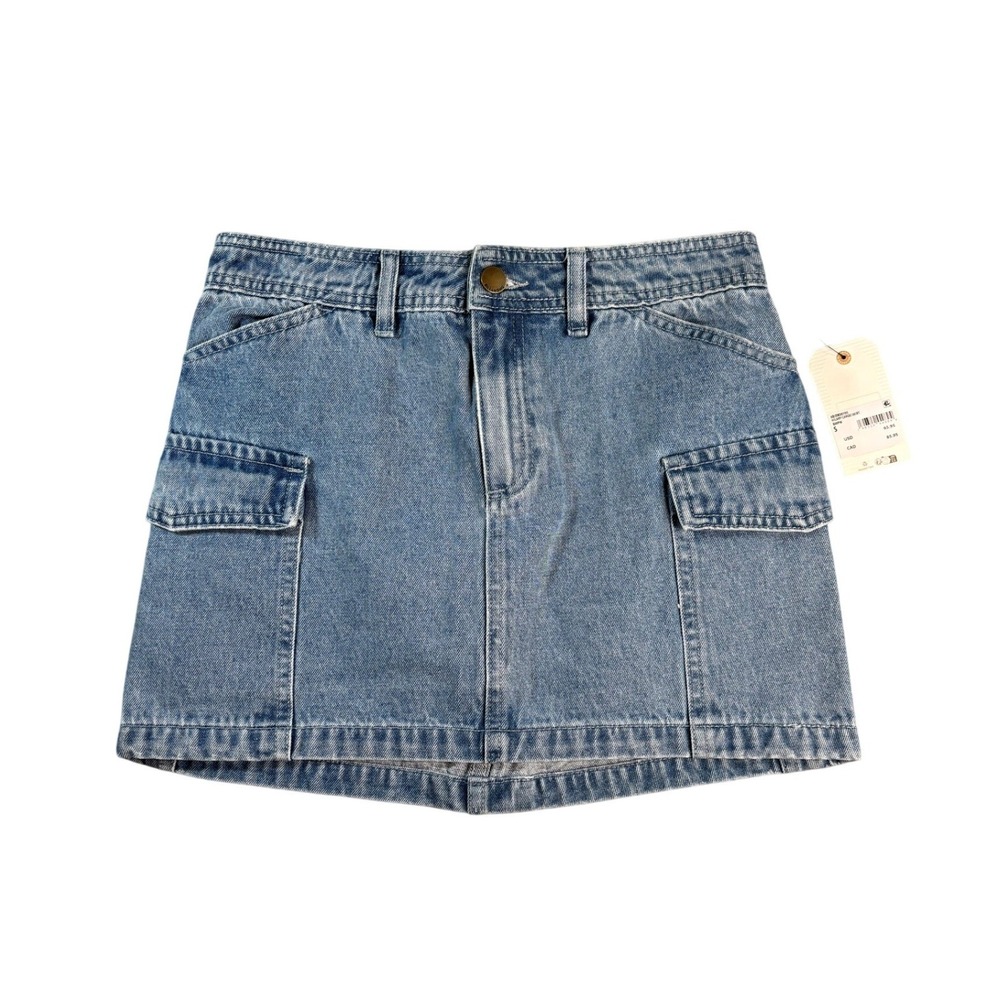 Billabong Hilary Cargo Skirt Blue Denim Mini Utility Pockets ABJDK00105 Mens S